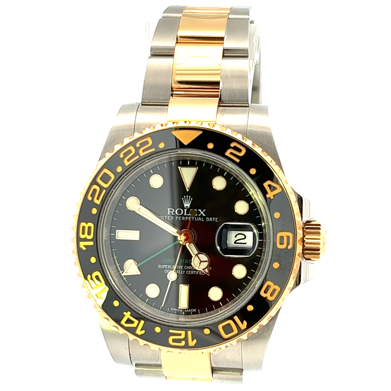 Preowned Rolex GMT Master II with Oysterlock Bracelet